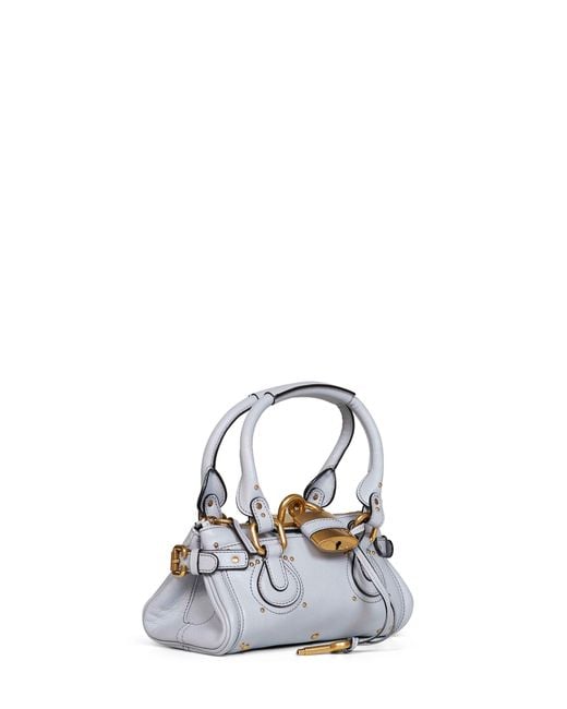 Chloé White Greyish Paddington Small Handbag