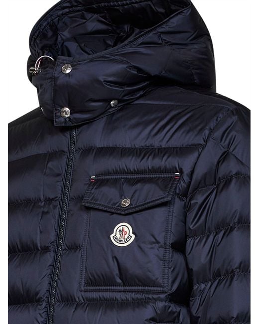 Moncler Blue Verith Short Hooded Down Jacket for men
