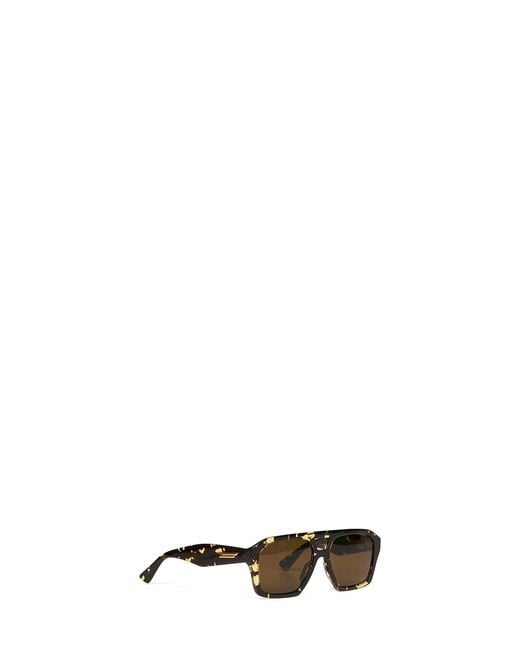 Bottega Veneta Multicolor Havana And Classic Aviator Sunglasses