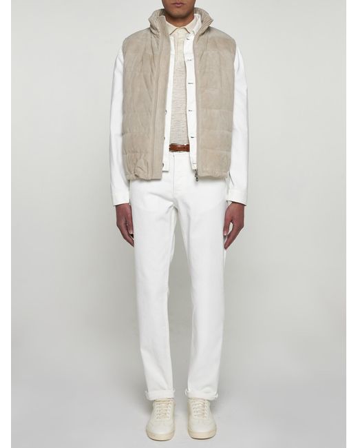 Brunello Cucinelli White Coats for men