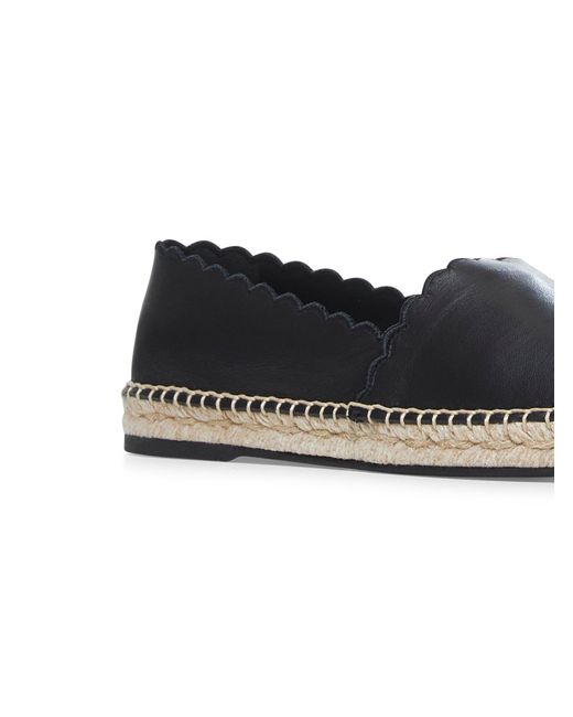 Chloé Blue Leather Espadrilles