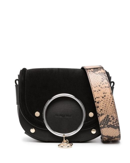See By Chloé Black Mara Leather Crossbody Bag