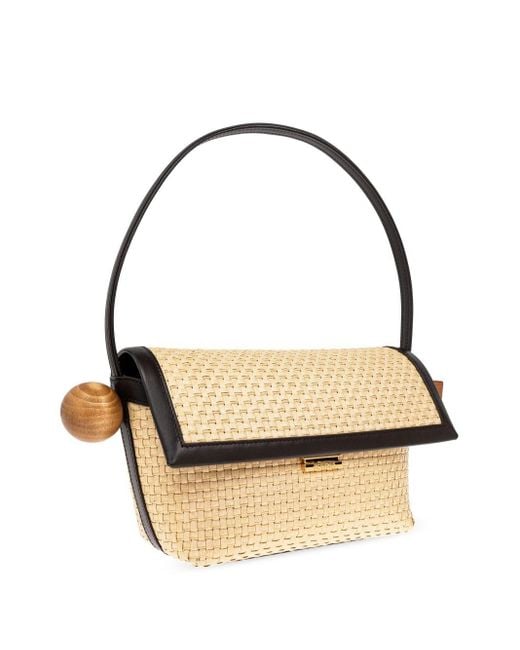 Jacquemus Metallic Shoulder Bag Le Rond Carre