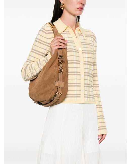 Moschino Brown Handle Me Bag Medium