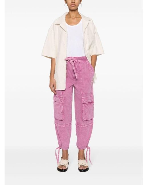 Isabel Marant Pink Ivy Cargo Trousers