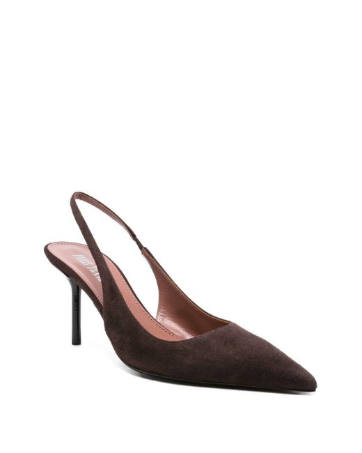 Paris Texas Brown 75Mm Slingback Pointed-Toe Sandals