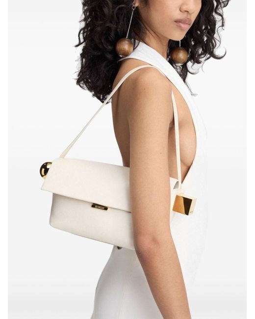 Borsa A Spalla Le Rond Carré di Jacquemus in White