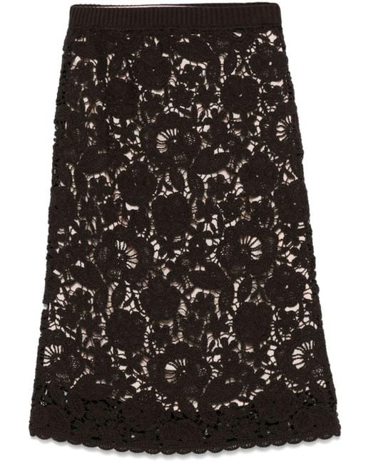 GONNA RICAMATA di P.A.R.O.S.H. in Black