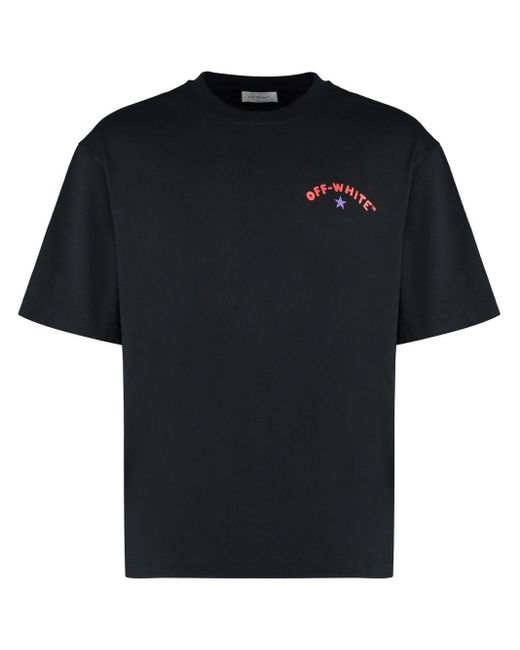 Off-White◆Starry アロー コットン Tシャツ 黒 送料関税込 Off-White c/o Virgil Abloh Starry Arrow Graphic T-Shirt in