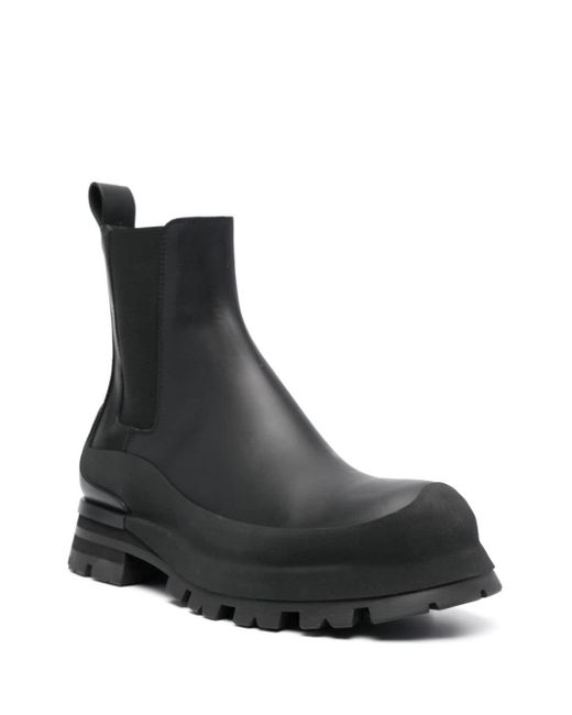 Alexander McQueen Black Chelsea Boots for men