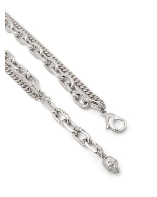 COLLANA 'SLING' di Alexander McQueen in Metallic da Uomo