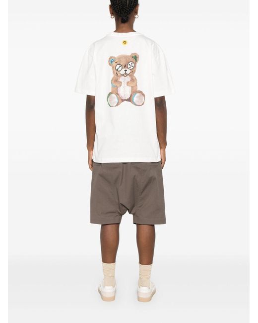 Barrow White Cotton Jersey T-shirt