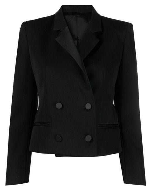 Isabel Marant Hasta Double-breasted Blazer in Black | Lyst