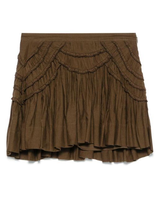 Minigonna Ceola di Isabel Marant in Brown