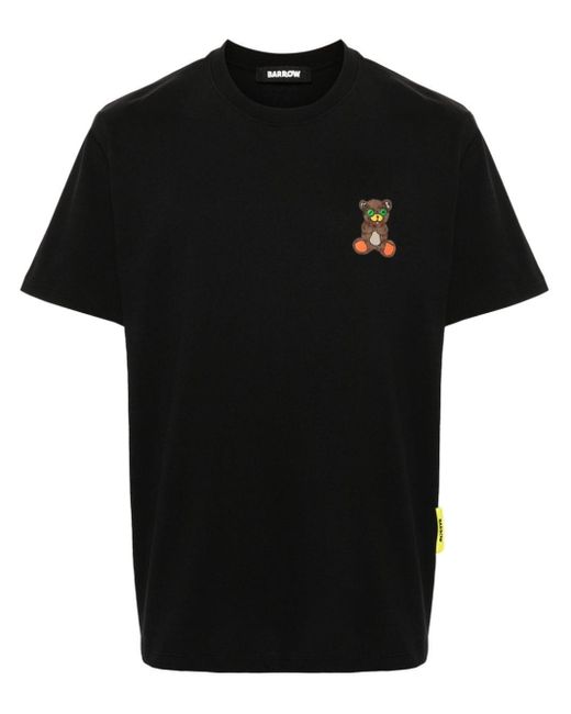 Barrow Black Cotton Jersey T-shirt