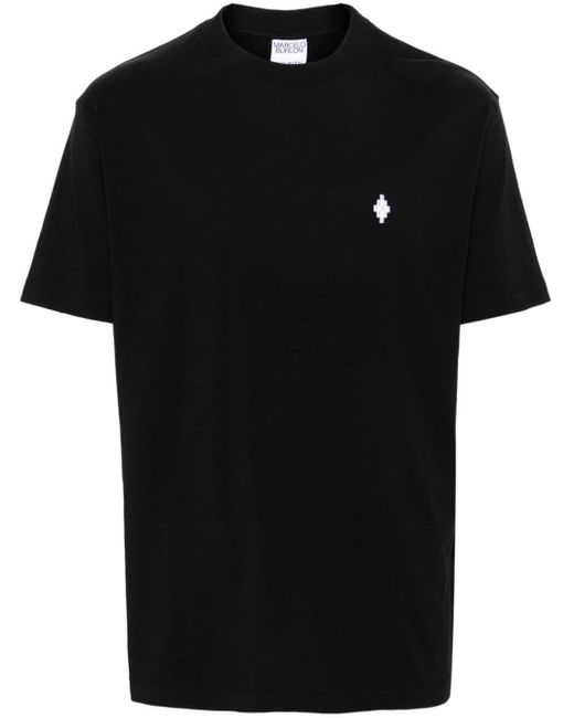 Marcelo Burlon Black Logo T-Shirt for men