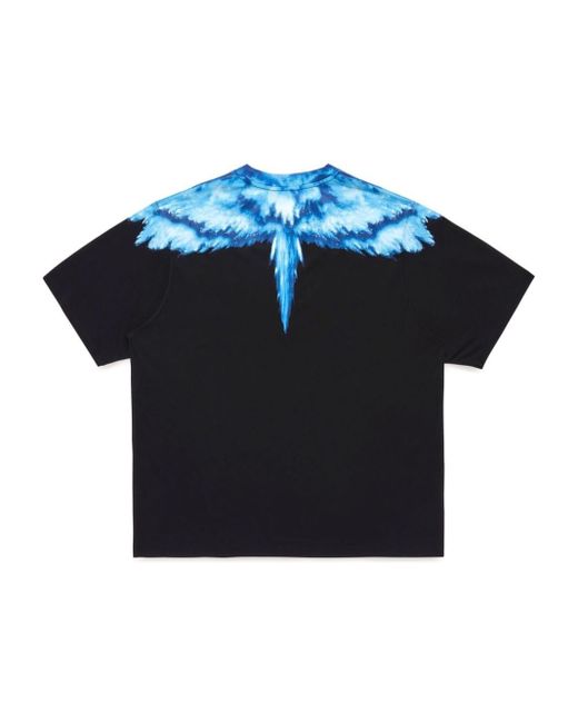 Marcelo Burlon Blue 'wings' T-shirt for men