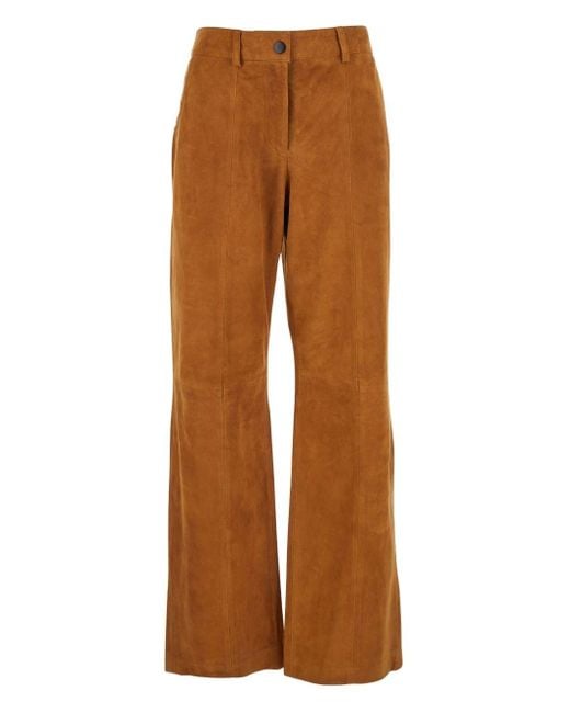 Tela Brown Suede Pants
