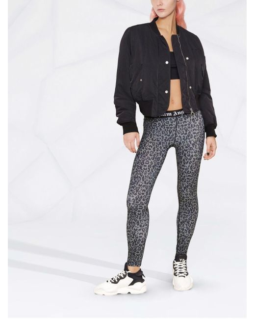 Palm Angels Synthetic Leopard leggings 