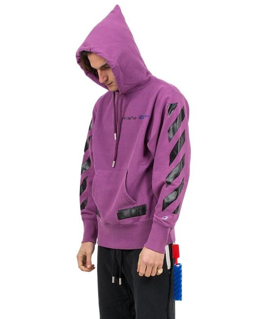 off white purple jumper