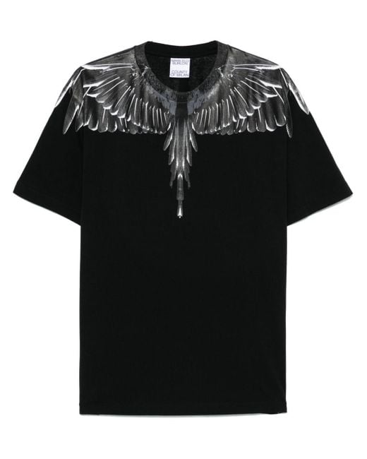 Marcelo Burlon Black 'icon Wings' T-shirt for men