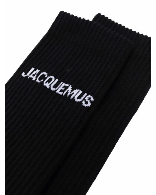 Jacquemus Black Logo Socks for men