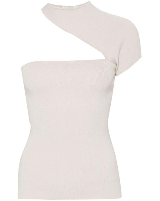 Isabel Marant White Top In Jersey Punto Milano