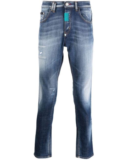 Uomo Abbigliamento da Jeans da Jeans dritti Pantaloni jeansPhilipp Plein in Denim da Uomo colore Blu 