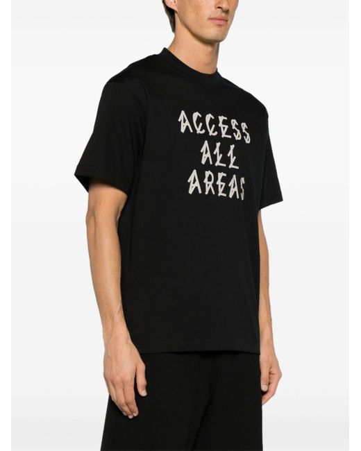 44 Label Group Black Printed T-shirt for men