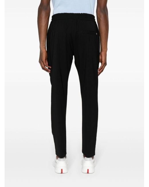 Dondup Black Pants With Drawstring for men