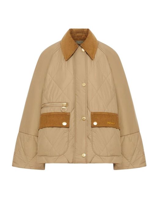 Giacca trapuntata martha di Barbour in Natural