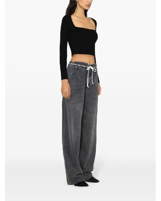 Isabel Marant Gray Wide-leg Jeans