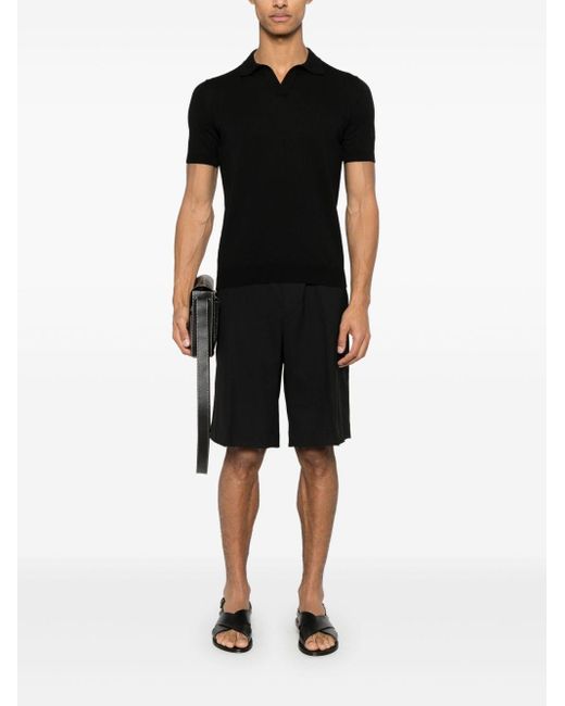 Tagliatore Black T-Shirts And Polos for men