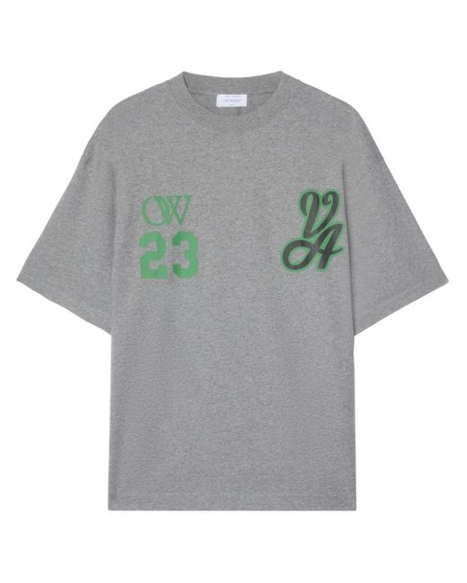Off-White c/o Virgil Abloh Gray T-shirt Logo for men