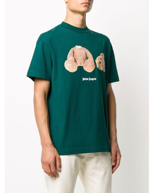 Palm Angels 'teddy Bear' T-shirt in Green for Men - Lyst