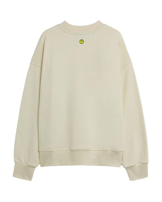 Barrow Natural Teddy Print Sweatshirt for men