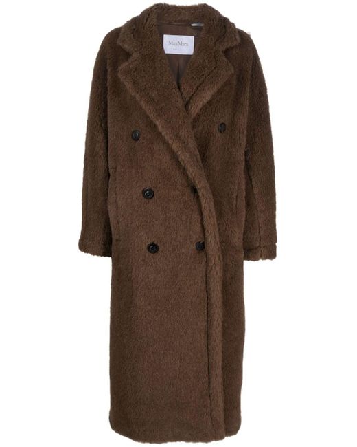 Max Mara Faust Teddy Coat in Brown | Lyst