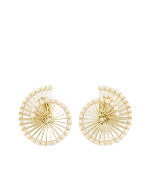 Rabanne Metallic Spiral Earrings