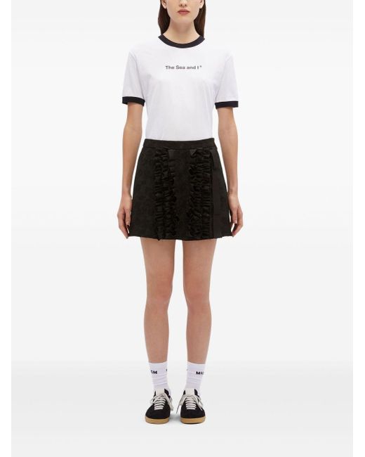 Gonna con rouches di MSGM in Black