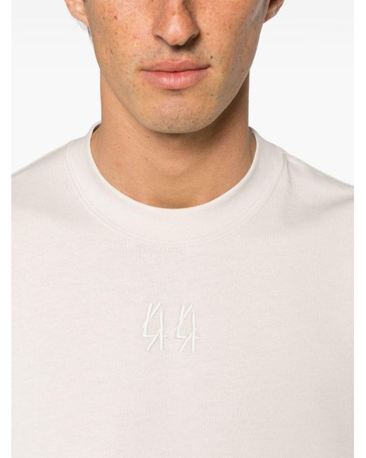 44 Label Group White Printed T-Shirt for men