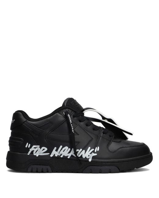 SNEAKERS 'FOR WALKING' di Off-White c/o Virgil Abloh in Black da Uomo