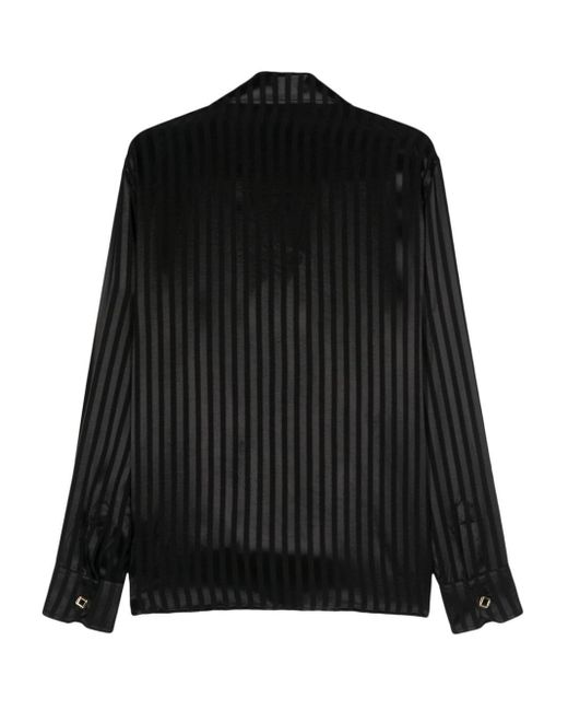 Canaku Black Striped Shirt for men