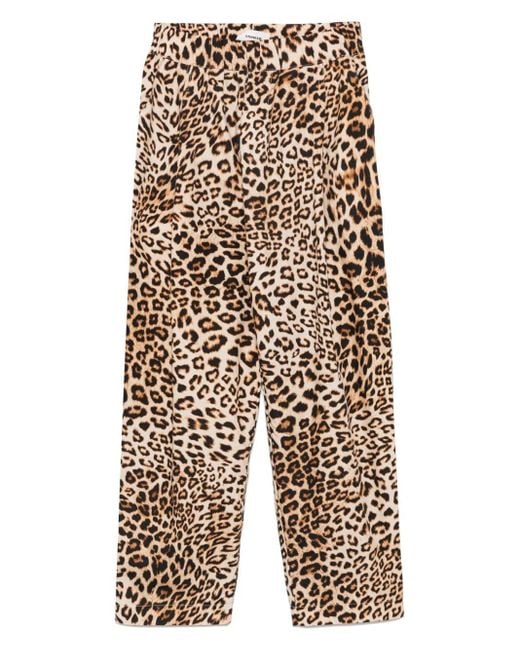 A PAPER KID Blue Animalier Pants for men