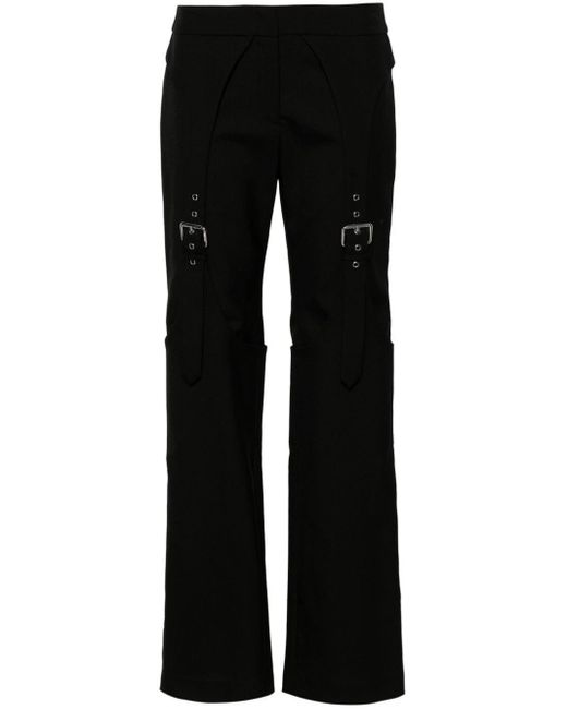 Blumarine Black Pants With Guêpière Pattern
