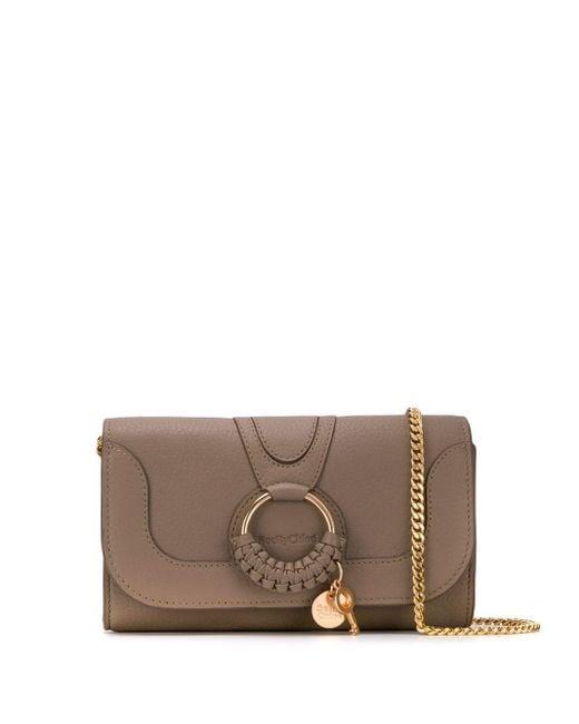 See By Chloé Brown Hana Leather Clutch