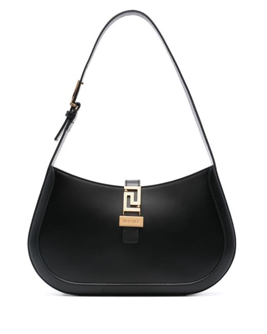 Versace Black Goddess Greek Hobo Bag