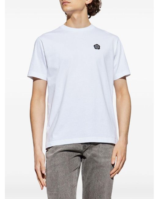 KENZO White T-shirt Logo for men