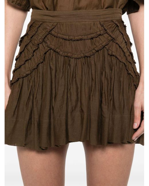 Minigonna Ceola di Isabel Marant in Brown