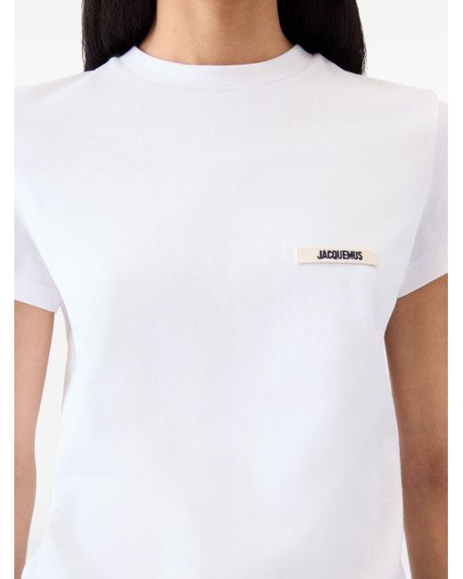 T-Shirt Con Applicazione-Donna di Jacquemus in White