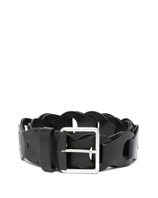 P.A.R.O.S.H. Black Leather Belt